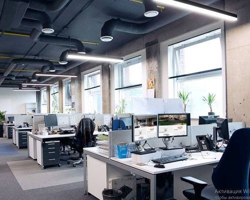 Horoz Electric LED Commercial Linear Ceiling Lighting 80W Natural White Dimmable 10cm