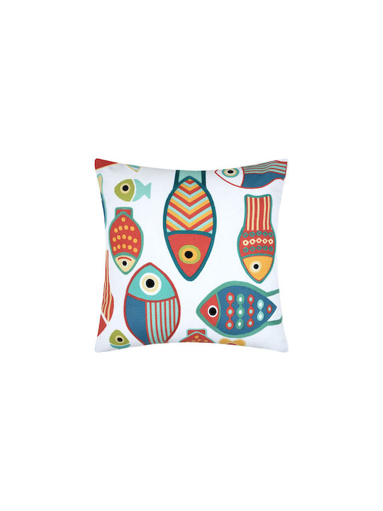 Μαξιλάρι Καναπέ S-f Colorfish Blanc 50x50εκ.