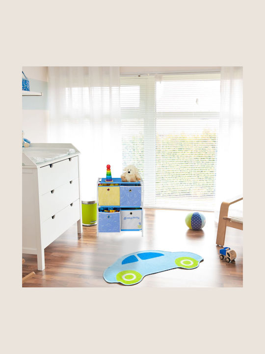 Relaxdays Sistem De Depozitare Jucării Pliabil Din Țesătură Multicolor 89x27.5x30cm