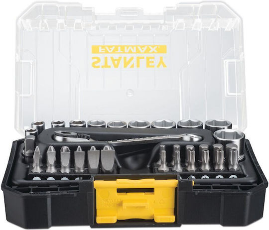 Stanley Ratschen- und Steckschlüssel-Set 1/4" 37 Stück