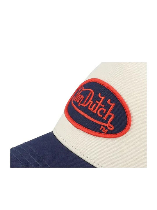 Von Dutch Männliches Trucker-Kappe Weiß Rot Vd 0 Cas1 Cla5-klassisch5