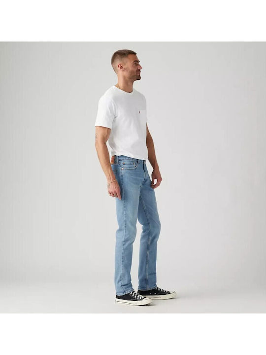 511 Pantaloni Jeans pentru Bărbați cu Croială Slim Îngustă Albastru deschis
