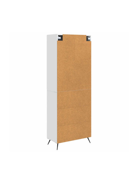 White Wall Cabinets (2 Pieces) 66x34.5x90cm