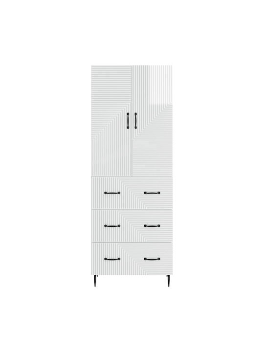 Ντουλάπια Τοίχου Λευκό (2τμχ) 66x34.5x90εκ.