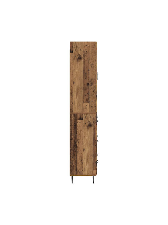 Шкаф за дневна от ПДЧ Старинно Дърво 66x34.5x90см
