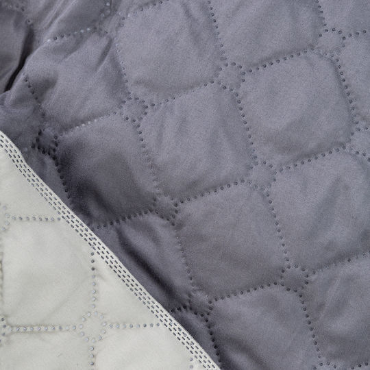 Κουβερλί Υπέρδιπλο Microfiber Gray 220x240cm