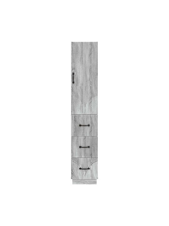 Wooden Storage Cabinet with 2 Drawers L33xW34.5xH87cm