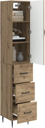 Dulap De Depozitare Din Lemn Cu 2 Sertare M33xL34.5xÎ90cm