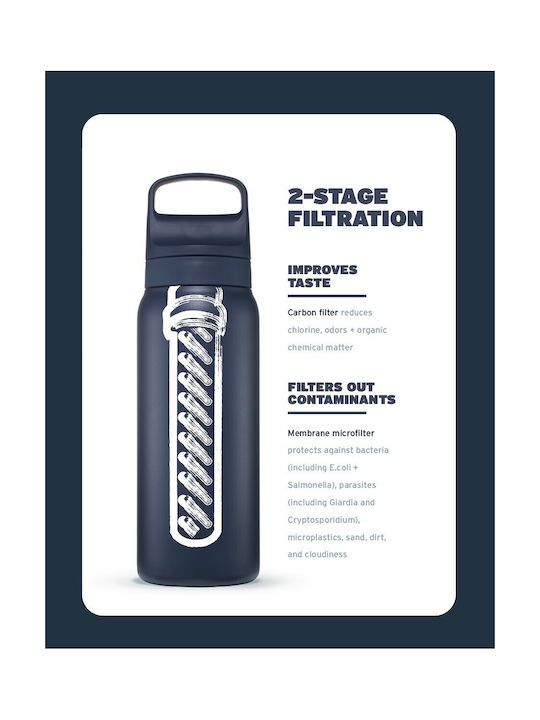 Lifestraw Παγούρι Ανοξείδωτο με Φίλτρο 500ml Ροζ