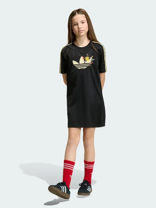 Kinderkleid Schwarz Gold