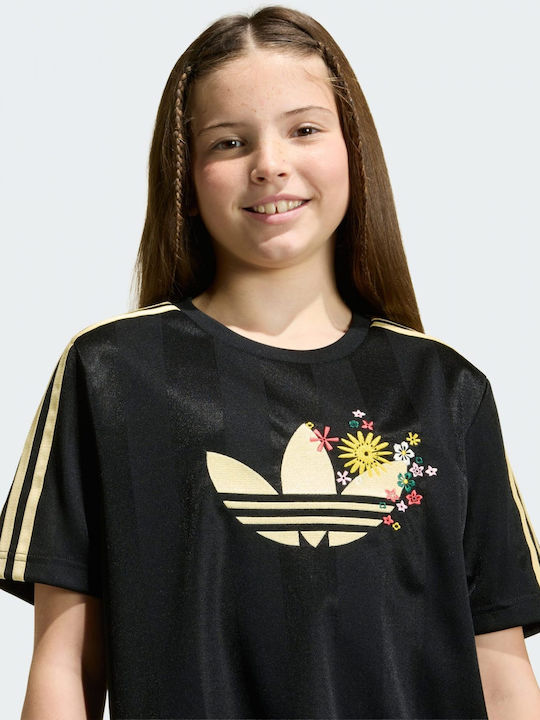 Kinderkleid Schwarz Gold