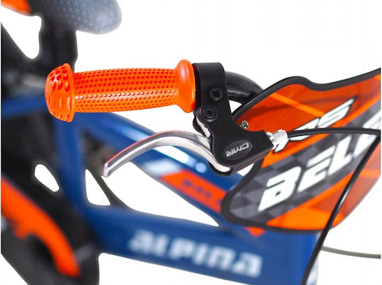 Alpina 16" Kinderfahrrad Stadt mit Aluminiumrahmen Blau