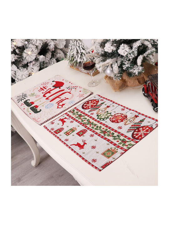 Alista Home Servet Individual Roșu De Crăciun 43x34cm