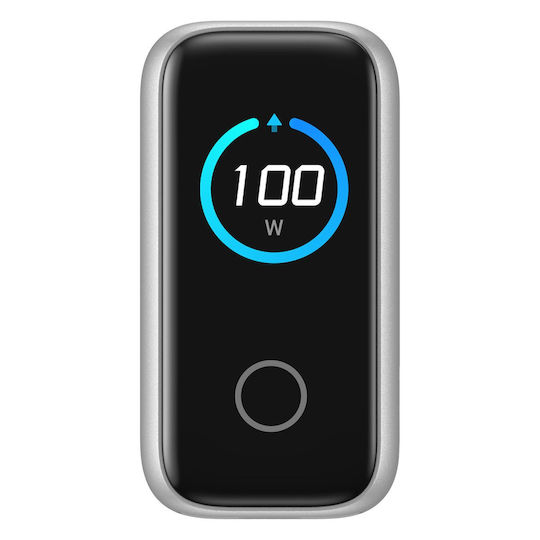 Anker Încărcător GaN cu Port USB-A și 2 Porturi USB-C și Cablu USB-C - USB-C 100W Power Delivery Argintiu (B121B)