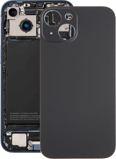 Akkuabdeckung Battery Door Adhesive iPhone 15 Große Loch Schwarz