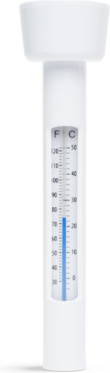 Pool Thermometer Made of Plastic 17x4.5cm White
