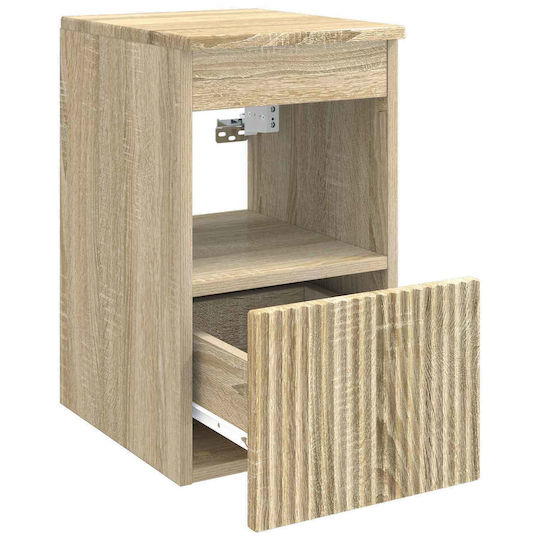 vidaXL Badezimmer Waschtisch-Einheit M30xB41xH50cm Sonoma Holzschatten