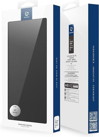 Dux Ducis Skin Book Synthetic Leather / Silicone Black (OnePlus Nord)