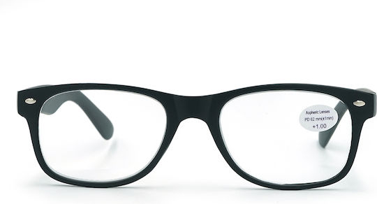 Optosquad Reading Glasses +1.00 In Black Colour 4026-2
