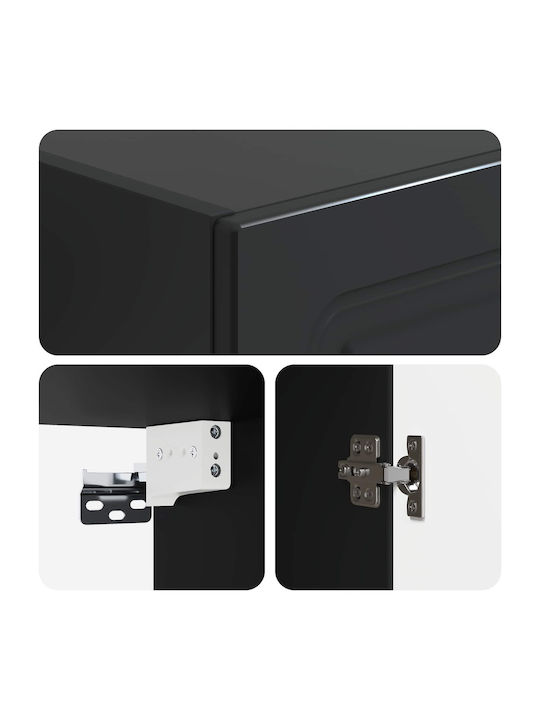 Dulap Suspendat Negru 33x34.5x90 cm