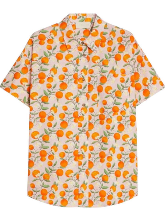 Long Sleeve Women's Shirt Orange