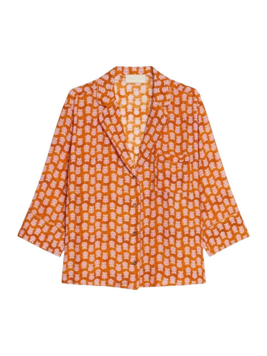 Long Sleeve Women's Shirt Orange