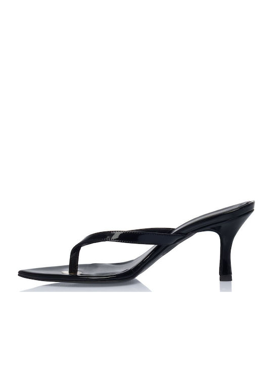 Sandals in Black Patent Leather