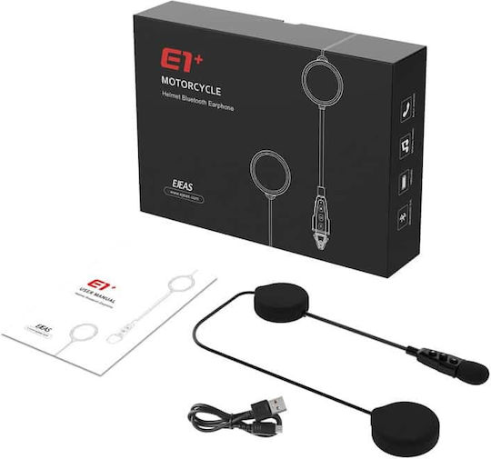 EJEAS E1+ Einzelne Motorrad-Kommunikationssysteme Für Helm Mit Bluetooth