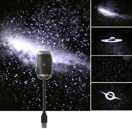 Decorative Projector Night Car Light Black Galaxy