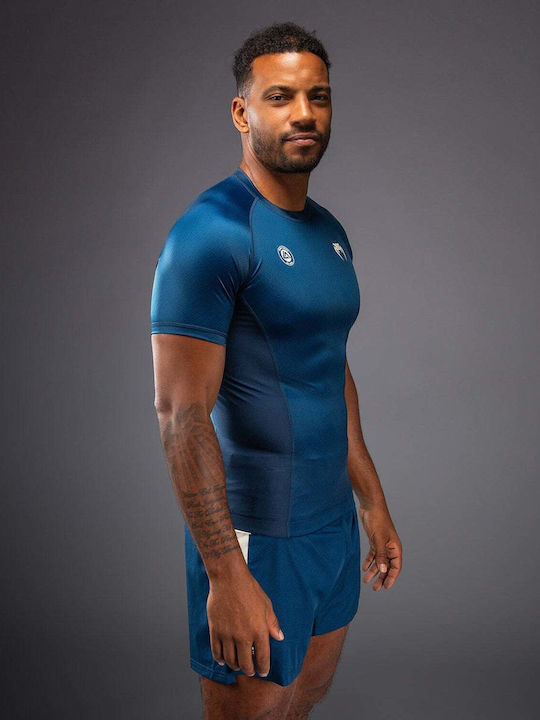 Venum Men's Short Sleeve Shirt VENUM-06052-004 for Jiu-Jitsu Blue