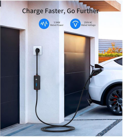 Choetech ACG16 Φορητός Μονοφασικός Φορτιστής 3.5kW με Ενσωματωμένο Καλώδιο 5m Type 2 (052525)