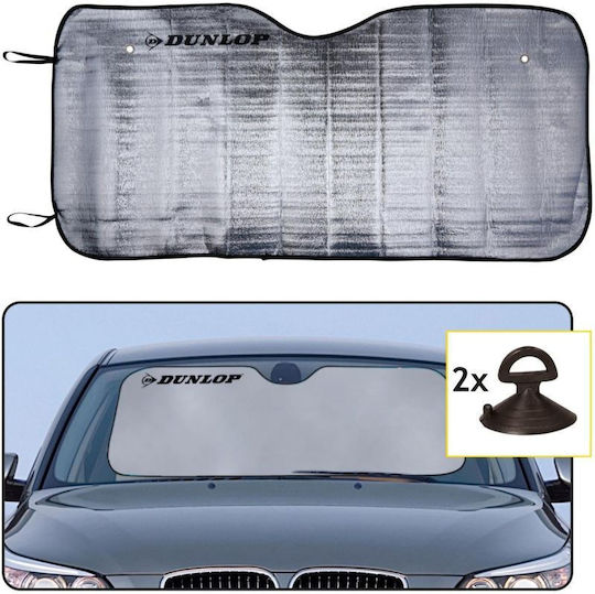 Dunlop Parasolar Auto Parbriz Interior Alb Metalizat 130x60.5cm