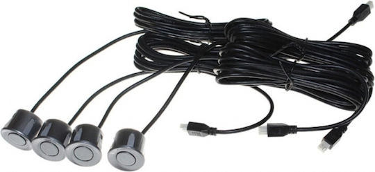 Car Parking System with Screen and 4 Sensors in Silver Color