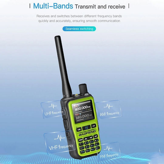 Baofeng UV-5R EU MINI Wireless Transceiver UHF/VHF 5W with Color Screen In Orange Color