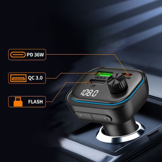 Tech-Protect FM Transmitter Car with Bluetooth