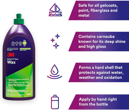 3M Perfect-It Boat Wax Γυαλιστικό Σκάφους 946ml