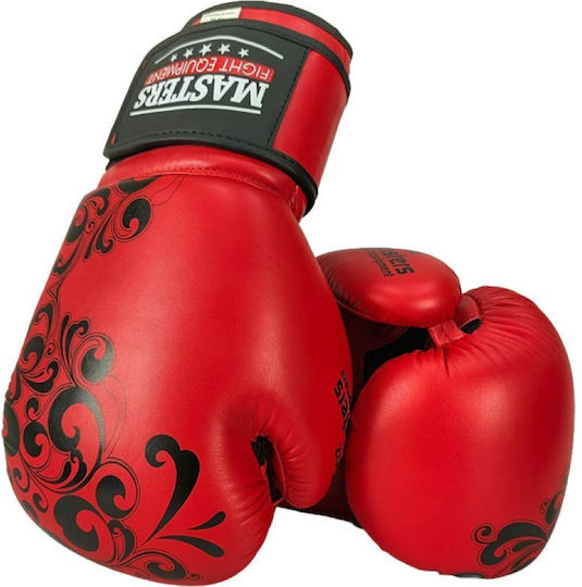 Rpu-glam Boxing Gloves for Competition Red