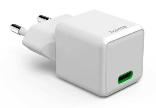 HAMA Încărcător Fără Cablu cu Port USB-C 30W Livrarea energiei Albς (00201982)