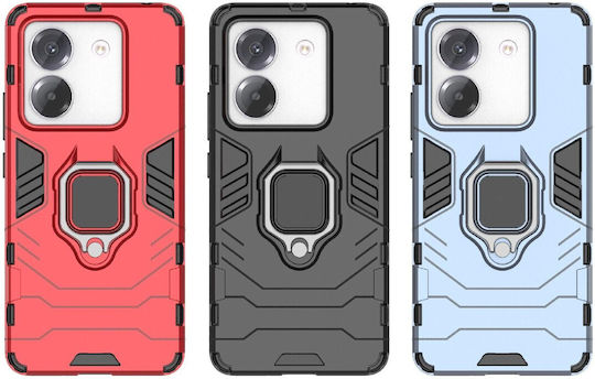 Forcell Magnetic Back Cover Πλαστικό / Tempered Glass Μπλε (Poco M7 Pro)