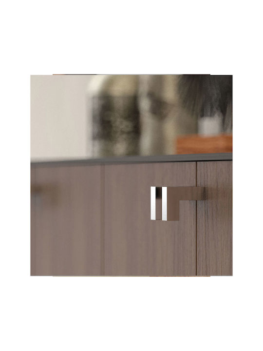 Πόμολο Επίπλων Mital 130 Cr 10x30mm Χρωμέ