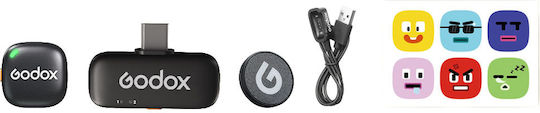 Godox C01 Kit 1 Ασύρματο Μικρόφωνο Πέτου για Κινητό