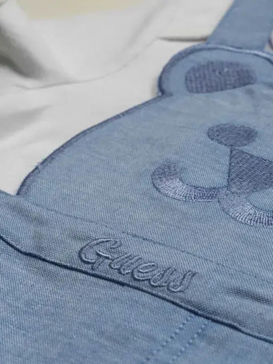 Guess Бебешко Боди Къс ръкав Blue