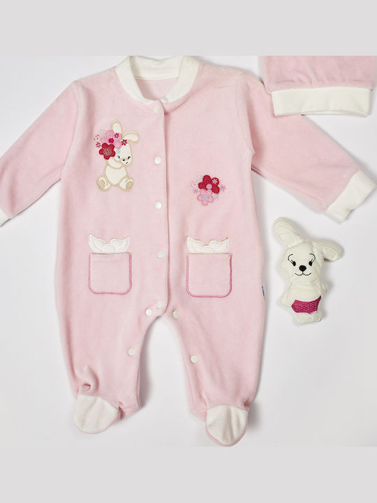 Evita Set Onesie Pink