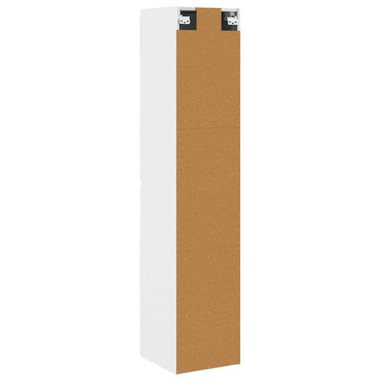 vidaXL Badezimmerschrank 33x34.5x160cm Weiß