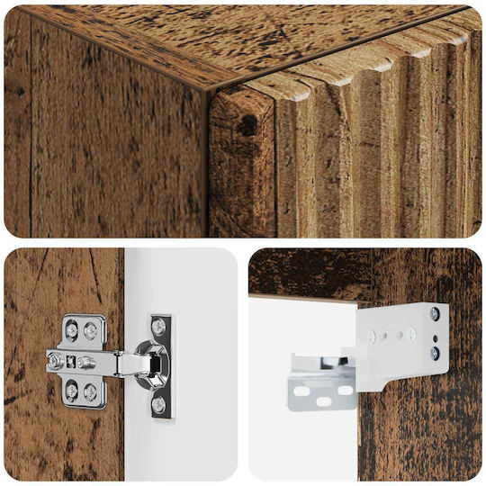 vidaXL Bathroom Cabinet 33x34.5x60cm Brown