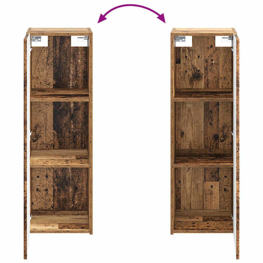 vidaXL Bathroom Cabinet 33x34.5x60cm Brown