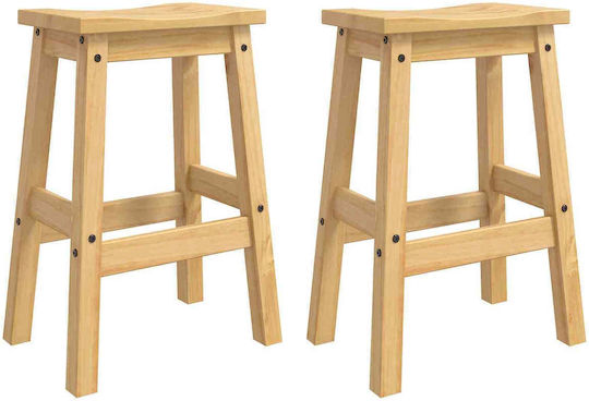 Kitchen Table with 2 Chairs 112x77cm