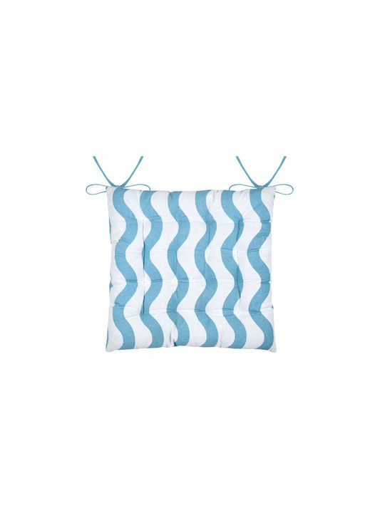 Μαξιλάρι Καρέκλας Κήπου Coolvibes Blue 38x38εκ.