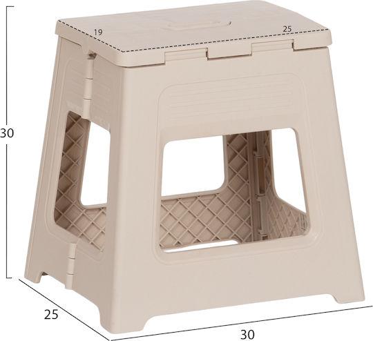 Outdoor Polypropylene Stool Solis Cream