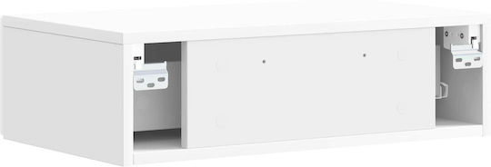 Consolă Din Lemn Alb M87.5xL34.5xÎ17cm
